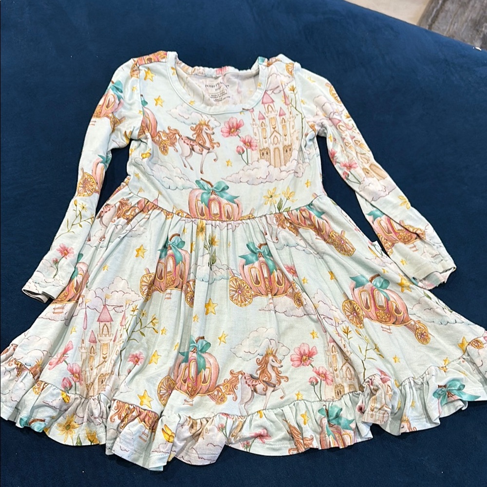 Posh Peanut Fairytale Print Kids Dress